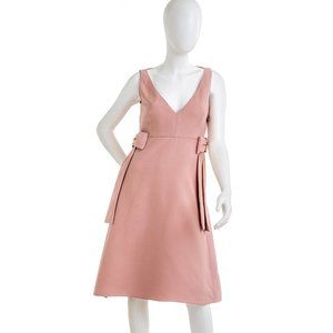VALENTINO Light Pink Bow Dress Sleeveless Sz 6 NWT